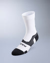 Vectr Light Cushion Crew Socks - WHITE/BLACK