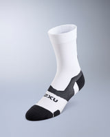Vectr Light Cushion Crew Socks, White/Black