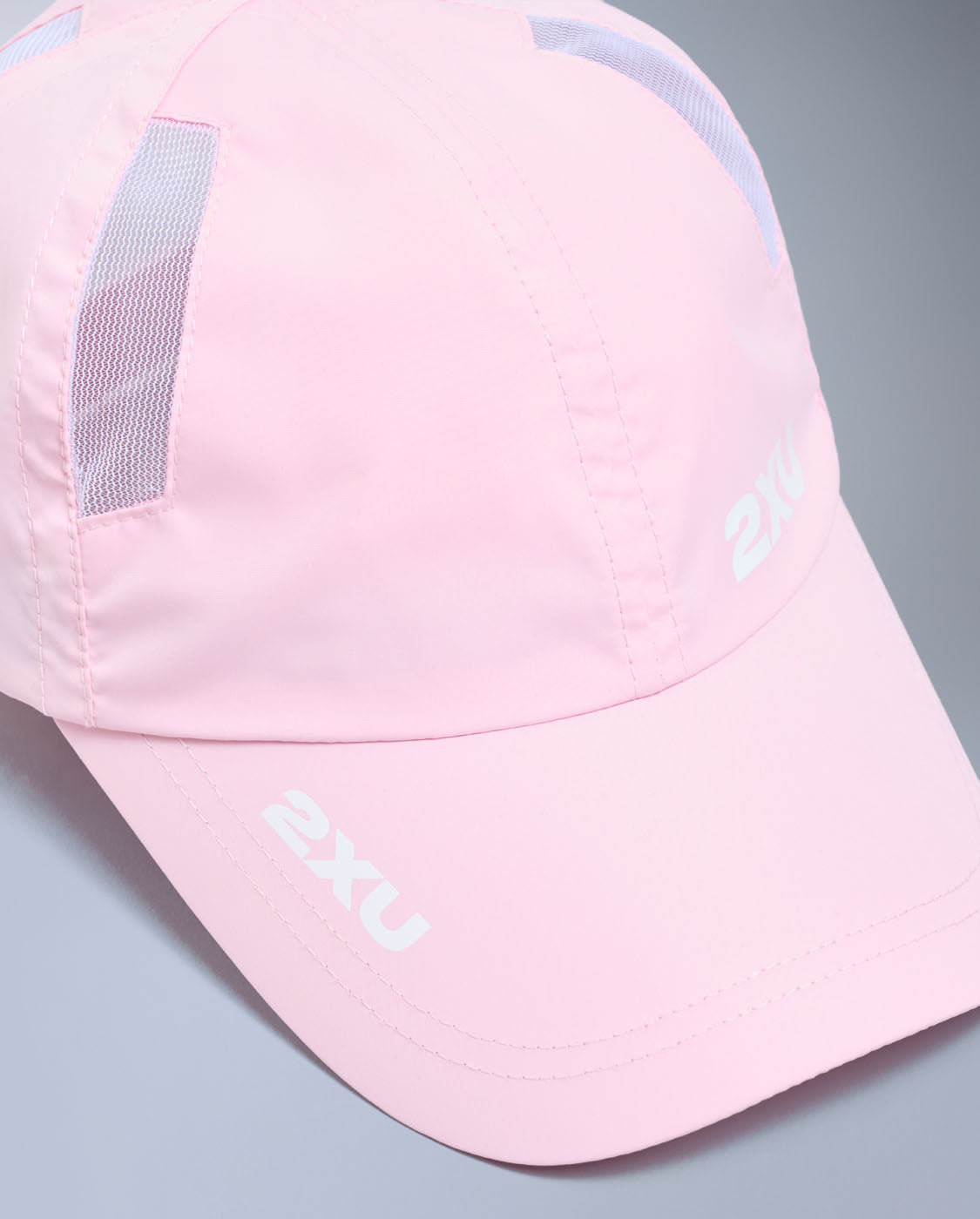 Run Cap, Pink Frost/White