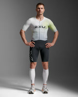 Light Speed Aero Calf Guards, White/Black