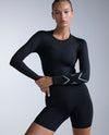 Core Compression Long Sleeve - BLACK/SILVER