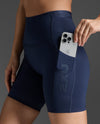 FORM STASH HI-RISE BIKE SHORT - MIDNIGHT/MIDNIGHT