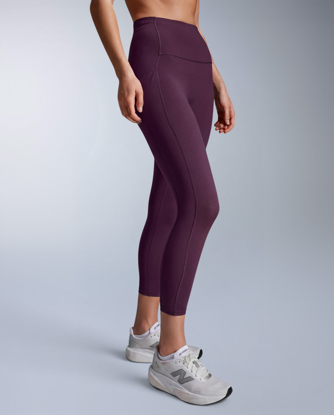 Form Stash Hi-Rise Compression 7/8 Tights, Sangria/Sangria