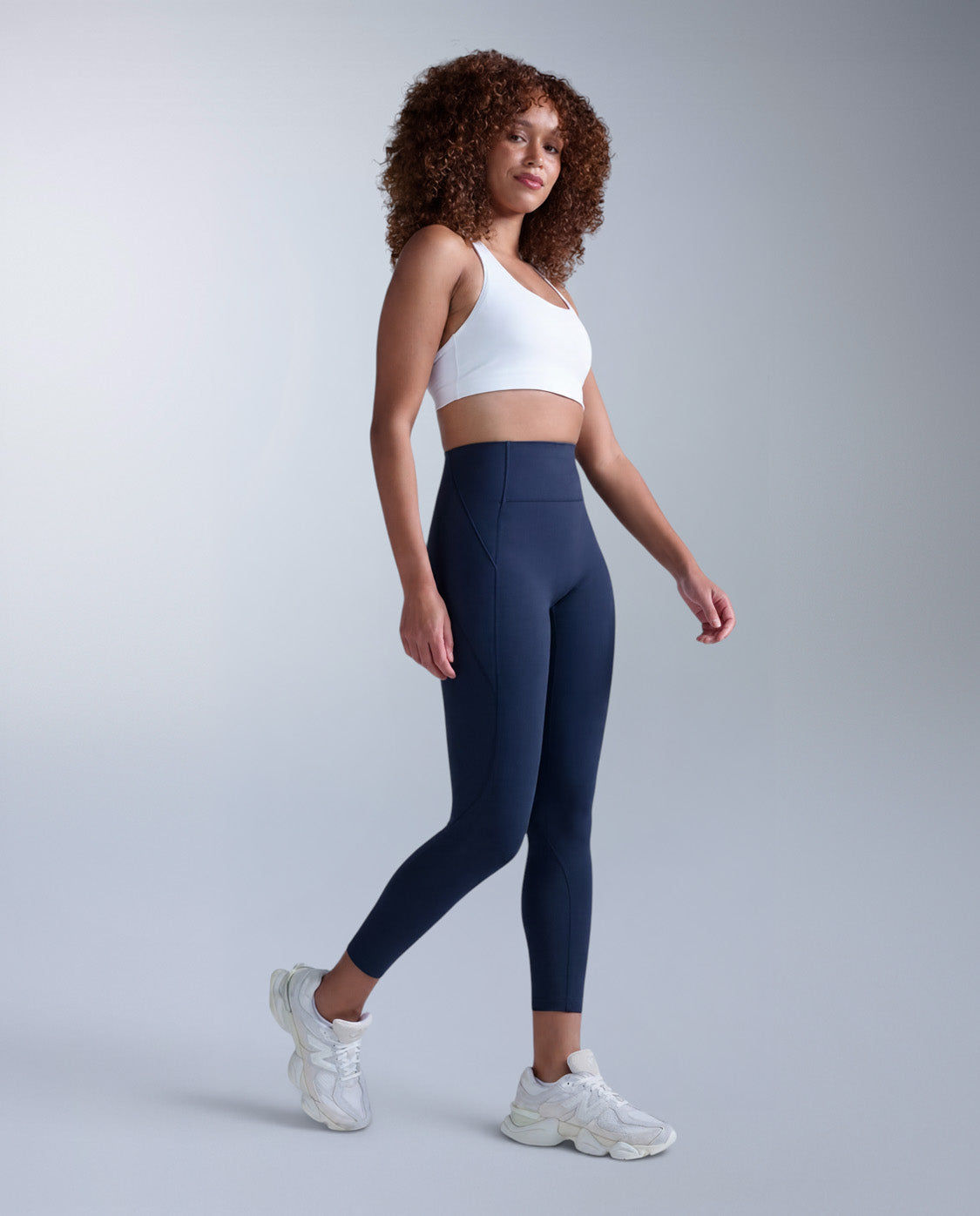 Flex Hi-Rise Compression 7/8 Tights, Midnight/Midnight