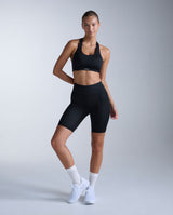 Core Hi-Rise Compression 7 Inch Shorts, Black/Silver