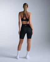 Core Hi-Rise Compression 7 Inch Shorts, Black/Silver