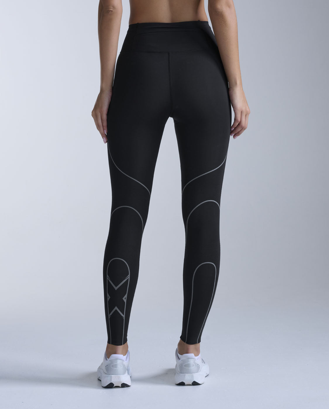 Light Speed Kinesis Hi-Rise Compression Tights, Black/Black