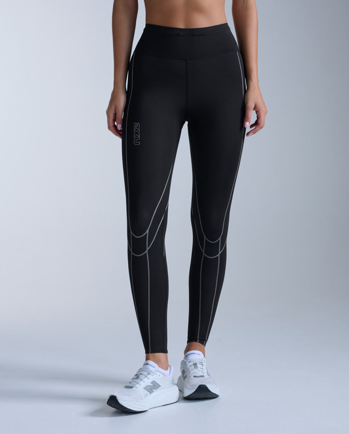 Light Speed Kinesis Hi-Rise Compression Tights, Black/Black