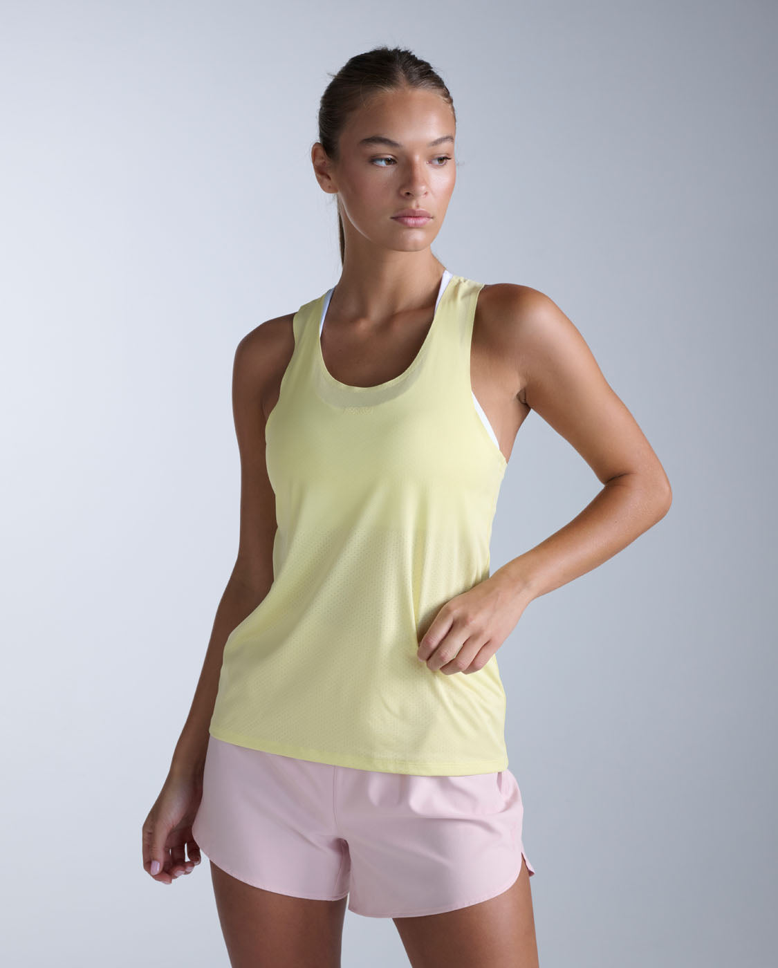 Light Speed Tech Singlet, Lemon Ice/Lemon Reflective