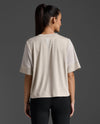 Motion Sport Mesh Tee - Moon/White