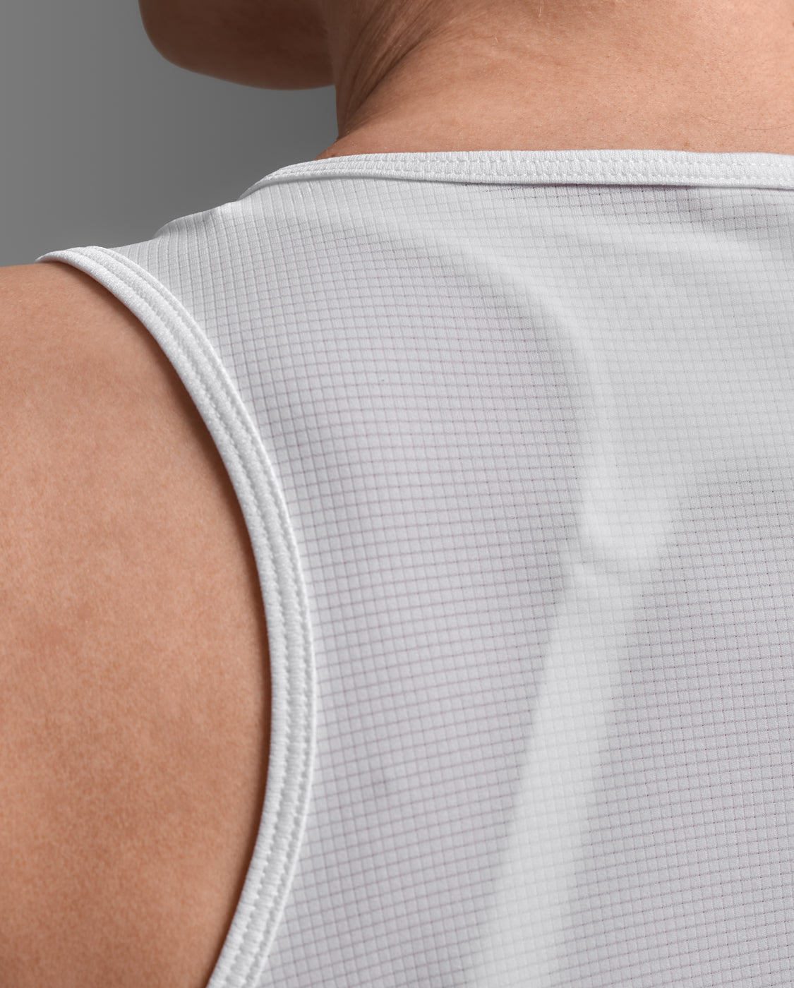 Aero Mesh Singlet, White/Silver Reflective
