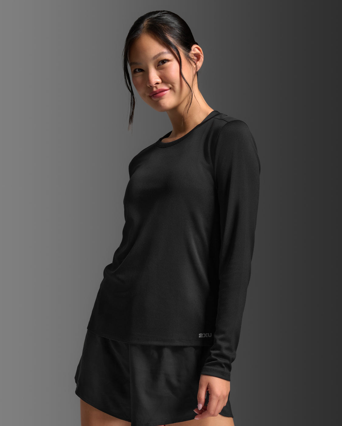 Aero Mesh Long Sleeve, Black/Silver Reflective
