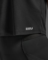 Aero Mesh Crop Tank, Black/Silver Reflective