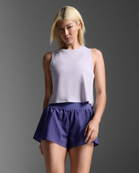 Aero Mesh Crop Tank, Virtual Violet/Violet Reflective