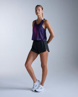 Light Speed React Crop Singlet, Violet Mist/Lavender Reflective