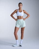 Aero Hi-Rise 4 Inch Shorts, Mint Dust/Mint Reflective