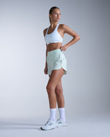 Aero Hi-Rise 4 Inch Shorts, Mint Dust/Mint Reflective