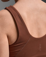 Fluid Longline Bra, Sepia/Sepia