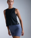 Form Soft Jersey Relaxed Tank - BLACK/WHITE