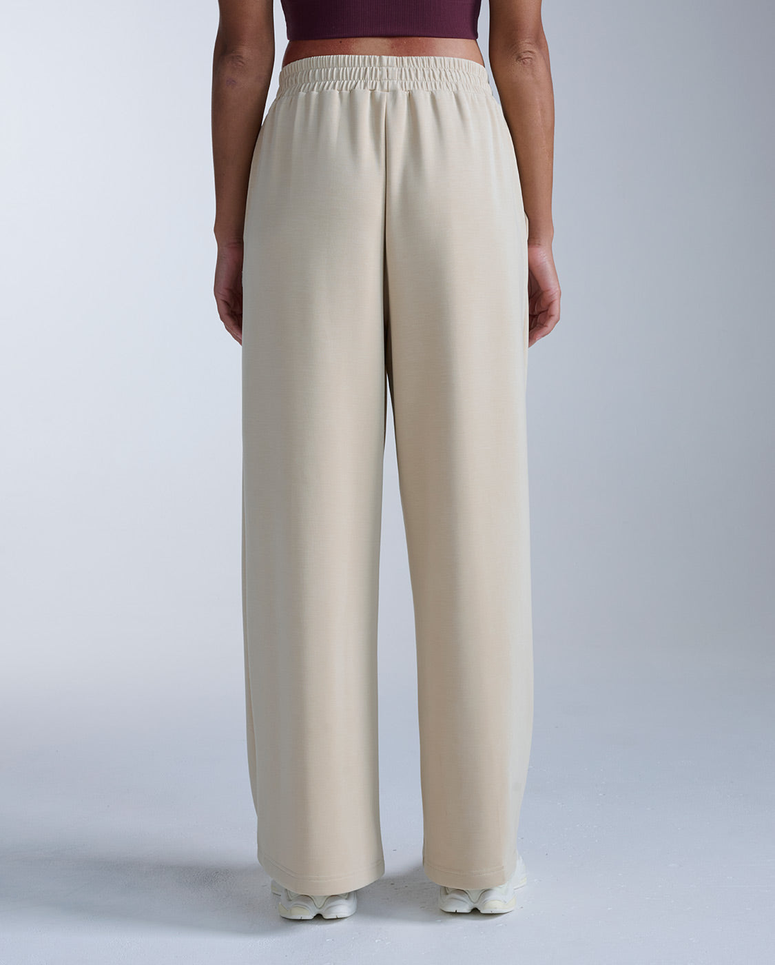Wonderluxe Sand Washed Wide Leg Pants, Mojave Desert/White