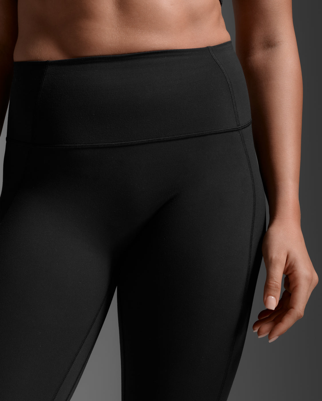 Fluid Hi-Rise Tights, Black/Black