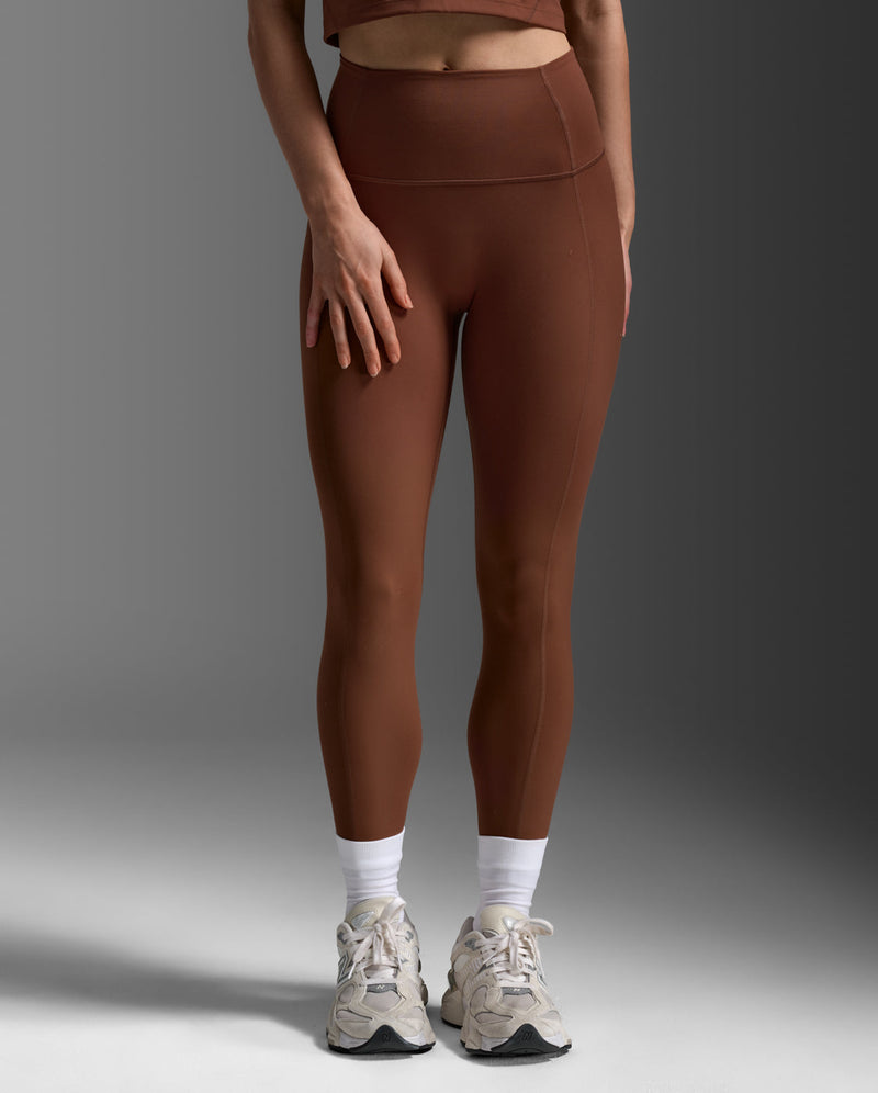 Fluid Hi-Rise Tights, Sepia/Sepia