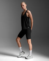 Relight Racerback Singlet, Black/White