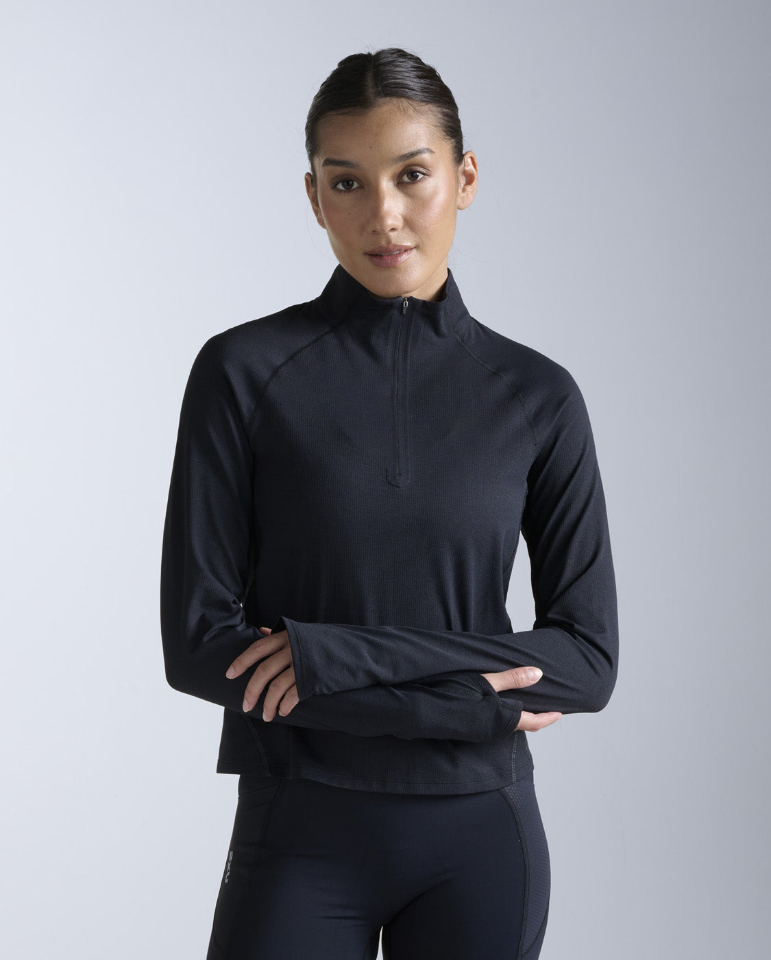 Aero Trail 1/2 Zip, Black/ Black Reflective