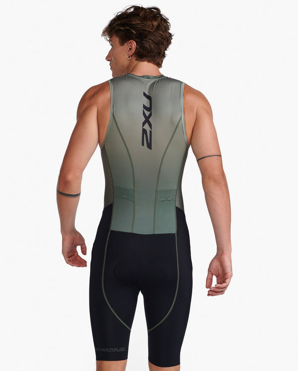 Aero Front Zip Trisuit, Alpine/Periscope