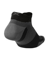 Vectr Ultralight No Show Compression Socks, Black/Titanium